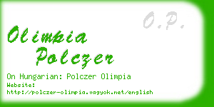 olimpia polczer business card